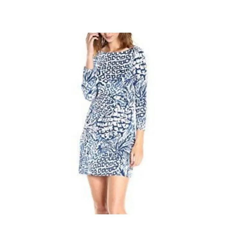 Lilly Pulitzer Sophie Dress Home Slice Indigo XS